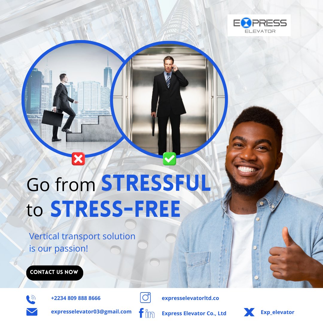 Exp_elevator's tweet image. Tired of the constant struggle with those exhausting stairs? Let us make your life easier with our tailored transport solutions. This is more than just a service for us—it’s our passion. Get in touch today to discover how we can help! #expresselevator #elevator🛗