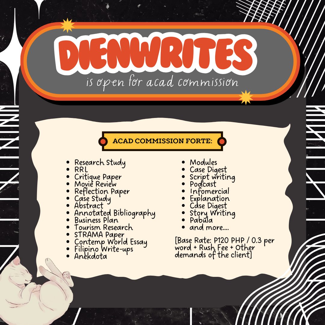 dienwrites is open for poetry and acad commissions tweet media