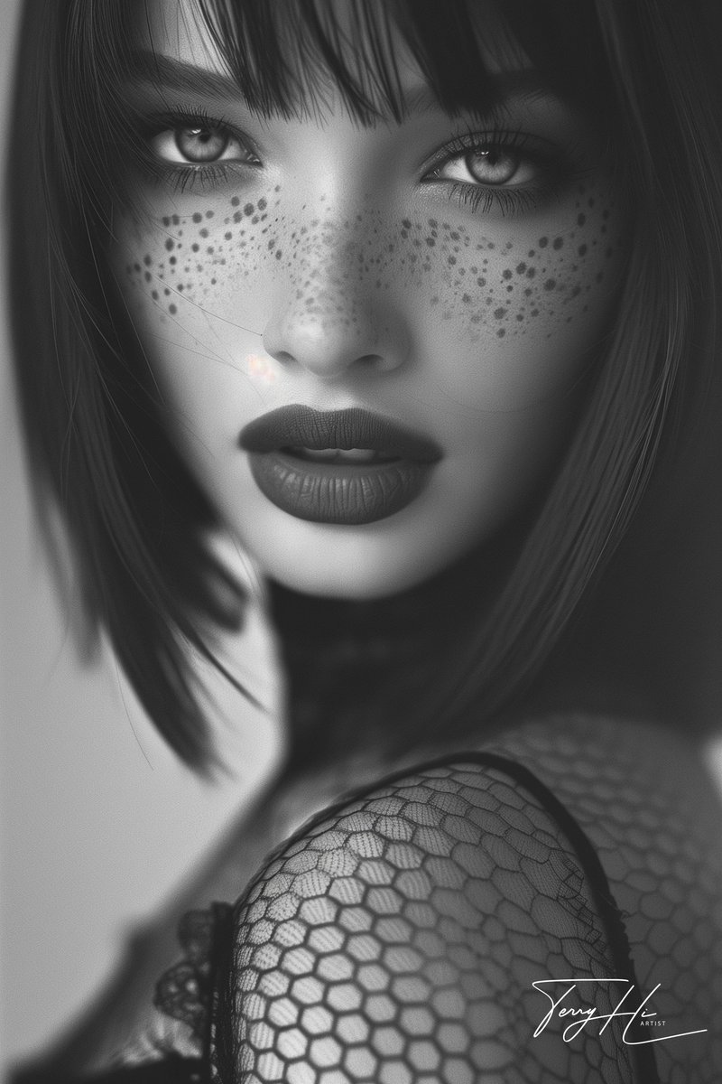 TerryHi9's tweet photo. Monochrome Freckled Enigma
https://t.co/QXpDI9RQ6C
#portrait #freckles #intensegaze #bobhaircut #darklips #blackandwhite #nettedgarment #directgaze #monochrome #closeup #terryhi https://t.co/gsGR2u6b3s