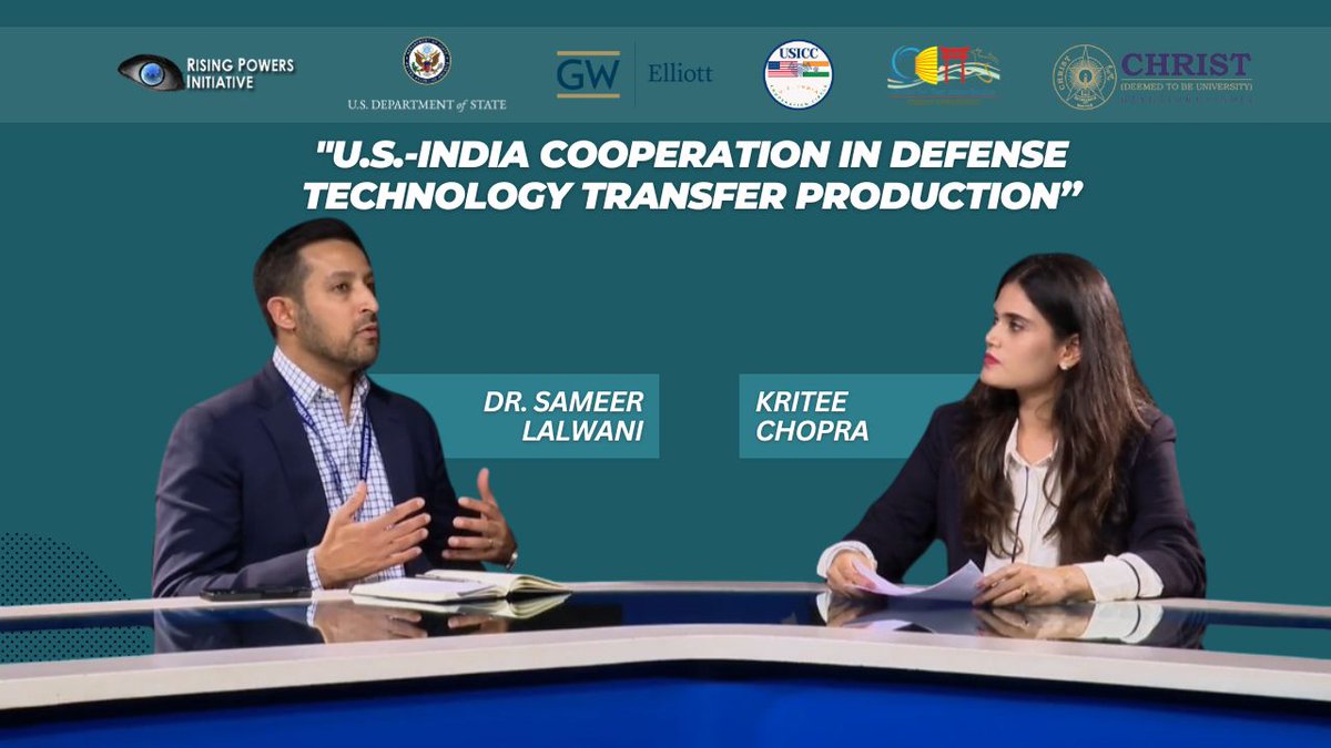 We are excited to announce the release of our latest podcast episode titled "U.S.-India Cooperation in Defense Technology Transfer Production" featuring our expert guest, Dr. Sameer Lalwani. 

youtu.be/JS0lExgdmQM