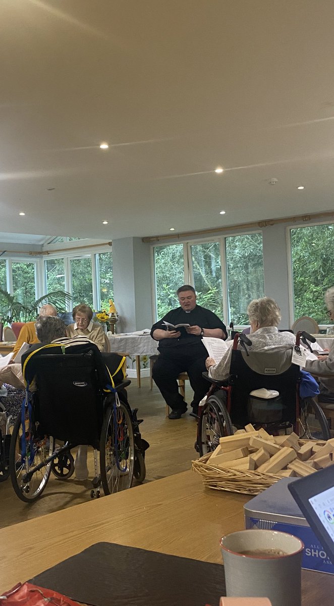 Church service! Each resident prayed for there loved ones in this service.  #Devonshirehouse