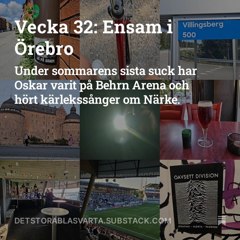 Oskar Bernövall (@oskarberno) on Twitter photo Jag var varit på Behrn Arena i Örebro och hört kärlekssånger om Närke. Häng med på singelresa till skostaden vid Hjälmarens strand, i veckans nyhetsbrev: open.substack.com/pub/detstorabl… Jag var varit på Behrn Arena i Örebro och hört kärlekssånger om Närke. Häng med på singelresa till skostaden vid Hjälmarens strand, i veckans nyhetsbrev: open.substack.com/pub/detstorabl…