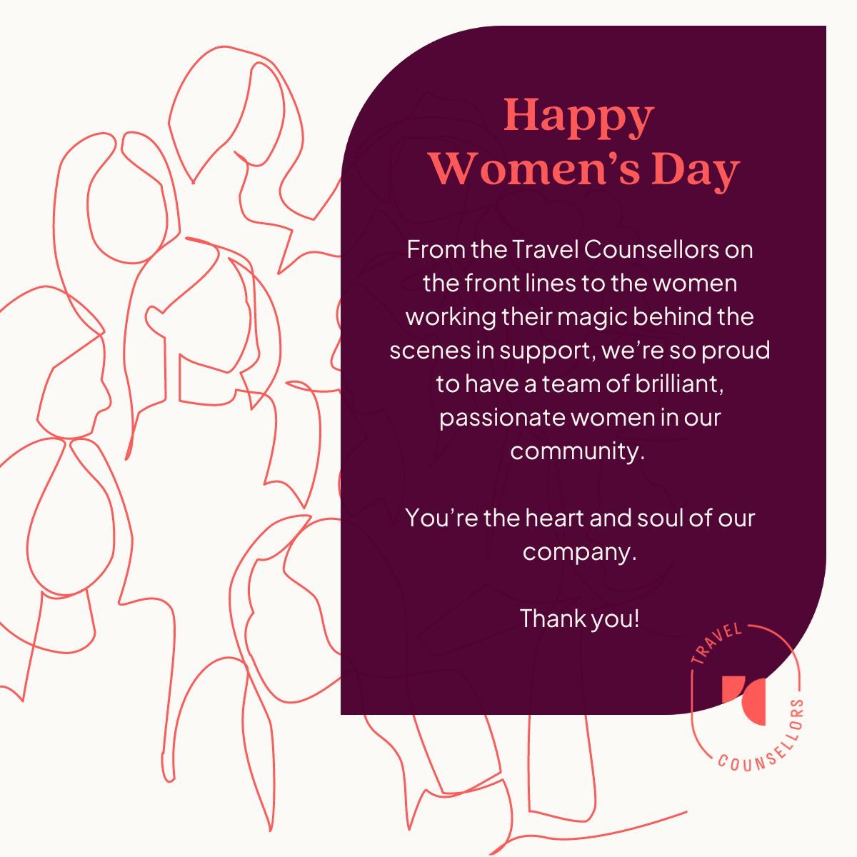 Happy Women’s Day to our incredible community! 

#WomensDay #CelebratingWomen #WomenInBusiness #empowerment