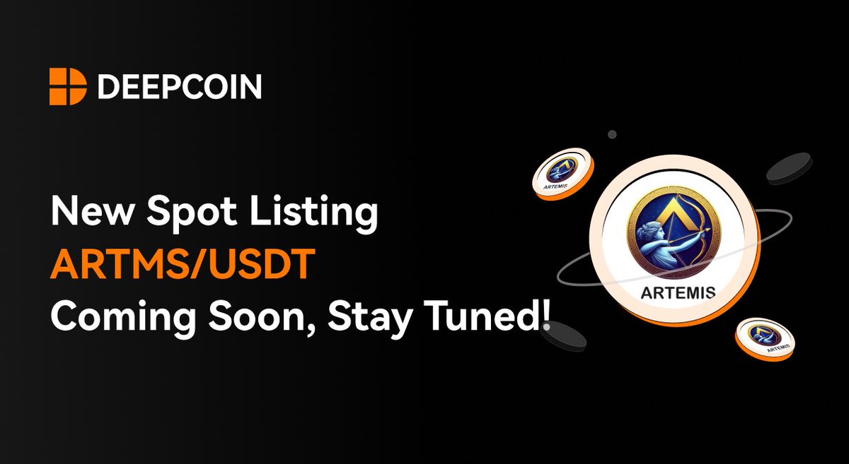 New Spot Listing】ARTMS/USDT @coinartemis Coming Soon, Stay Tuned!🚀  🕙Trading Pair: ARTMS/USDT 🔍What Is ARTMS? Artemis (ARTMS) aims to become  the eBay or Amazon of the crypto world. In Phase 4, the Artemis