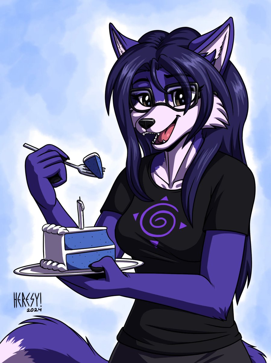 WolfyNightlife's tweet image. I was on reddit and I found this art from *Heresy* I shared cause I think it's beautiful! It's Krystelle! @RealKrystalFox