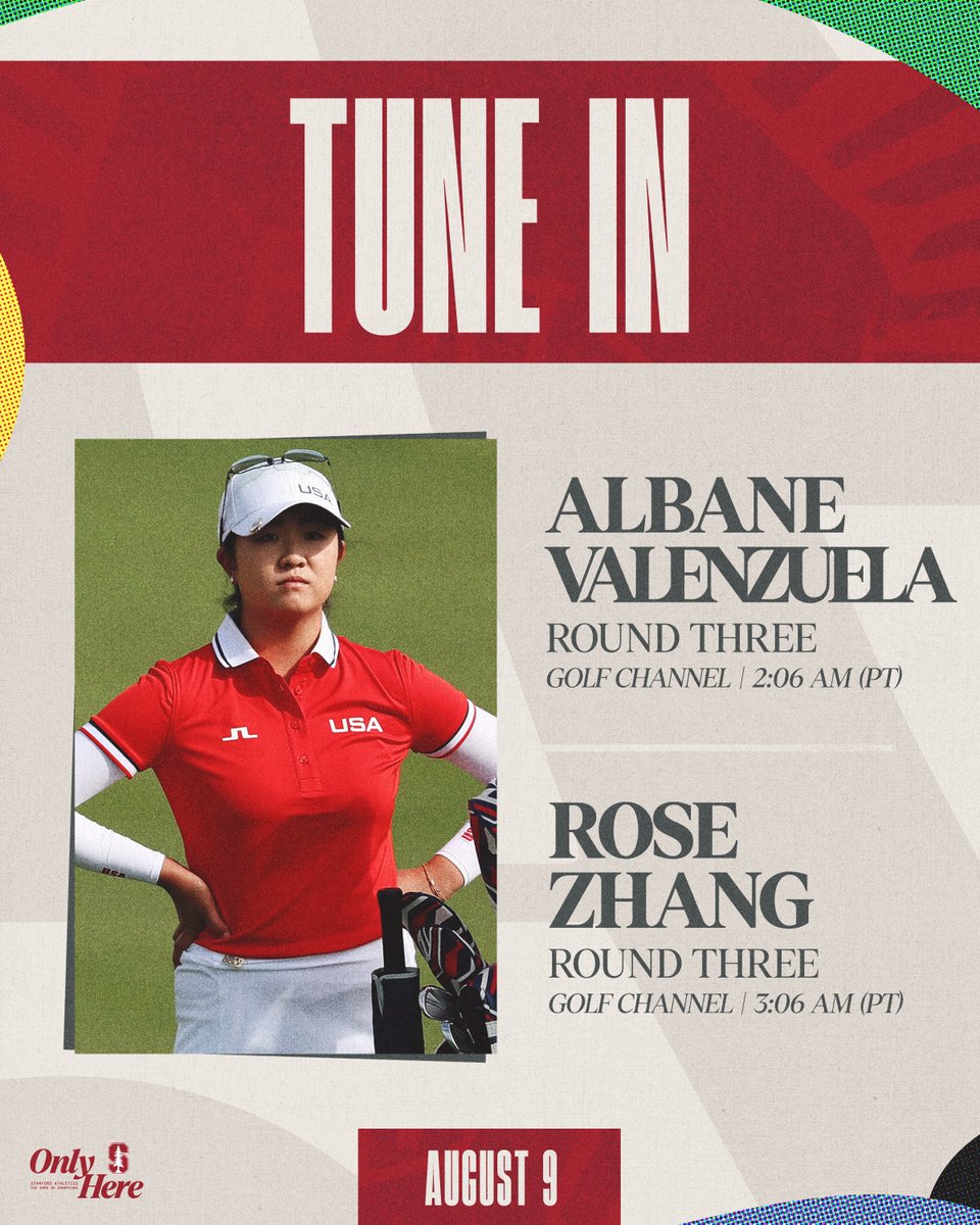 Stanford Women's Golf (@stanfordwgolf) on Twitter photo Round three is coming up soon for both <a href="/AlbaneGolf/">Albane Valenzuela</a> 🇨🇭 and <a href="/rosezhang/">Rose Zhang</a> 🇺🇸!
#GoStanford | #OlympiansMadeHere Round three is coming up soon for both <a href="/AlbaneGolf/">Albane Valenzuela</a> 🇨🇭 and <a href="/rosezhang/">Rose Zhang</a> 🇺🇸!
#GoStanford | #OlympiansMadeHere