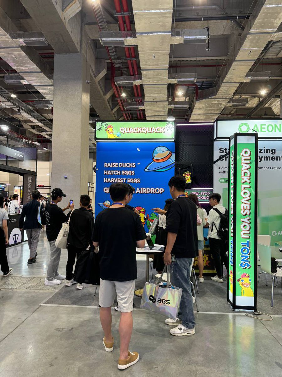 How will Quack on Space in real life? 🎤

🦆 Yesterday #QuackQuack has delivered a Quacky and catchy pitch in TON Open Summit and #ABS2024 to show our quacky spirit! 

❤️Three days in TON Open Summit event was amazing! #QuackQuack has connected and met many members of #TON family
