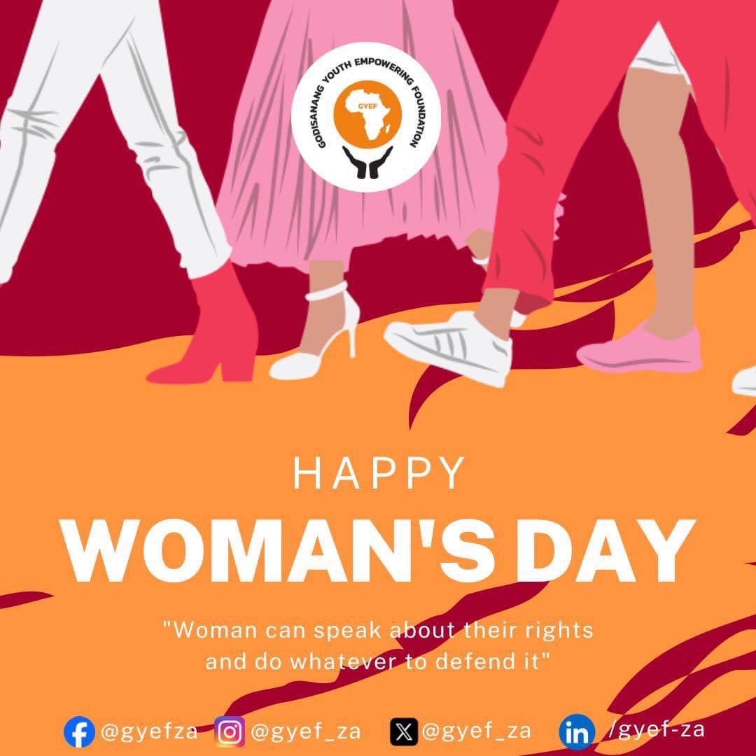 gyef_za's tweet photo. As we stand to announce the appointment of a woman CEO soon this month, we would like to thank all the women who take their time and effort to contribute to the betterment of the society. May you never run our patience and strength, we know it is through the wisdom that…(1/2) https://t.co/B2siA7c29u