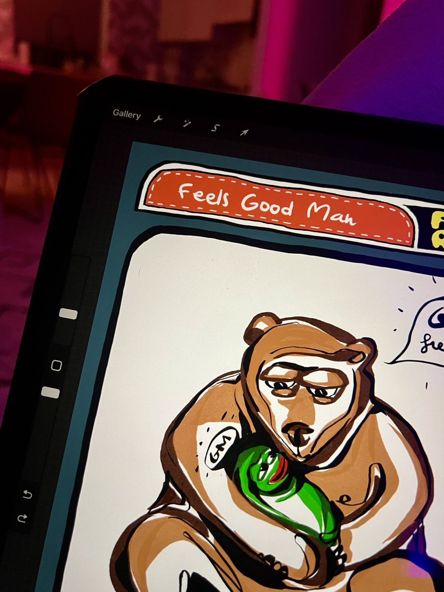 matriona_fails's tweet image. GM frens i did a thing - should I mint this #fakerare 👀 I probably will anyways 🐸