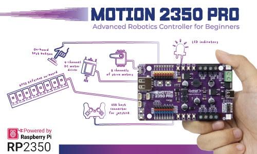 rhimahXcytronMY's tweet photo. Finally, it's the time to introduce our New Product from @cytrontech . We are leveraging the new RP2350 processor from @Raspberry_Pi .
Check it out on our website- https://t.co/C3MKOXqEoM
#raspberrypi
#RP2035
#MOTION2350Pro
#CytronTech https://t.co/BZugnb9B8S