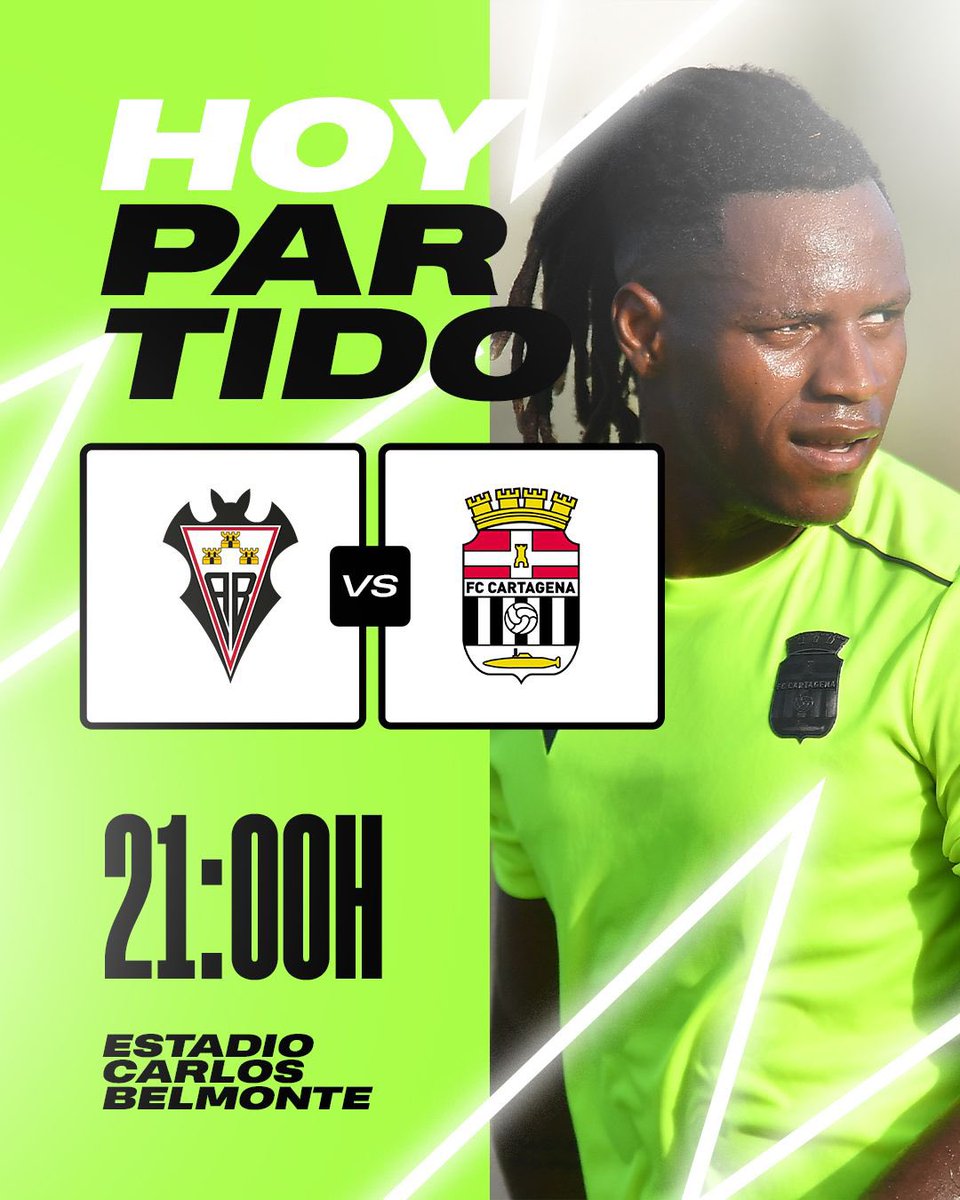 ⚽️ HOY PARTIDO
¡El último de la pretemporada! 

🚌 Nos vamos hasta el Carlos Belmonte para enfrentarnos a nuestros amigos del <a href="/AlbaceteBPSAD/">Albacete Balompié 🤍</a> 

⏰21:00h
🏟️ Carlos Belmonte