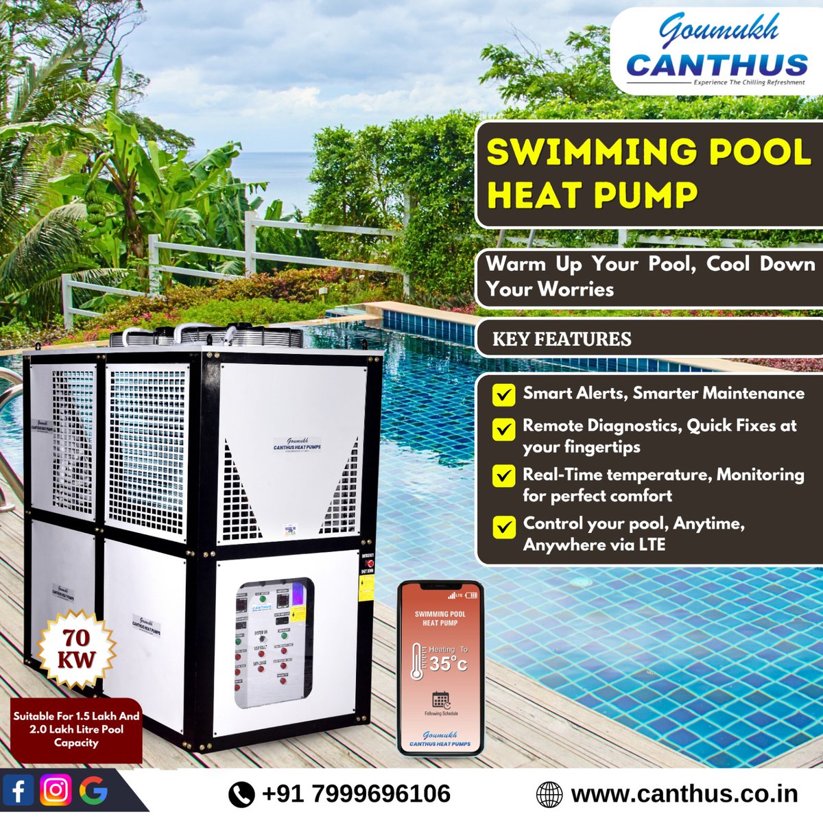 goumukhcantus's tweet image. Transform your pool experience with our advanced Swimming Pool Heat Pump!
.
.
#GovmukhCanthus #SwimmingPoolHeatPump #SmartAlert #RealTimeTemperature #Perfec #PoolLuxury #heatpump #pumpk #heatingpump #WaterChillers #HeatPumps #WaterCoolers #PoolHeatPumps #IceMachine