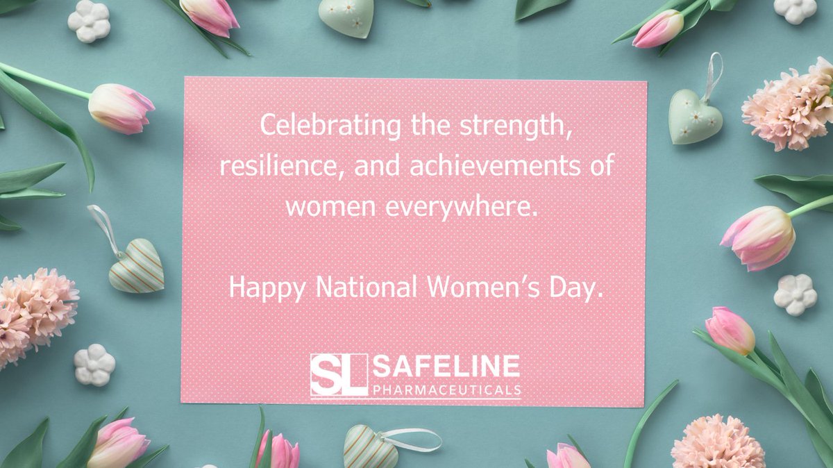 SafelinePharma's tweet image. Celebrating National Women&apos;s Day.
#safelinepharmaceuticals #safeline #nationalwomensday #neonatal #anaesthesia #pharma