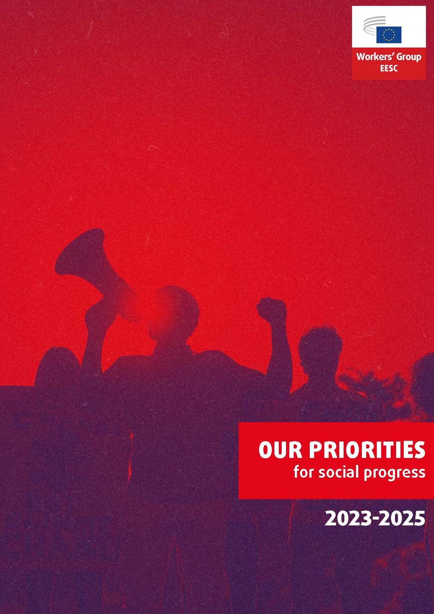 WorkersEESC's tweet photo. There is no EU without its workers, so itโs time to make the EU work for us!
The next @EU_Commission needs to stand #TogetherForSocialProgress.
Explore our priorities and see how we can drive social progress in the EU! ๐
https://t.co/1QZ1PFkeg3 https://t.co/KKP0lA0nGN