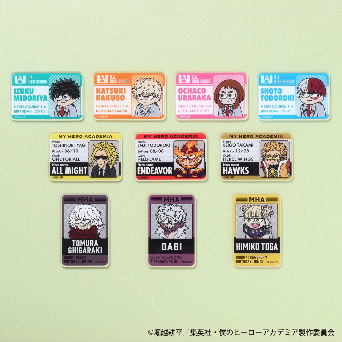 ヒロアカ ヒーローPLAZA ジロリ ステッカー 20種セット 僕のヒーローアカデミア