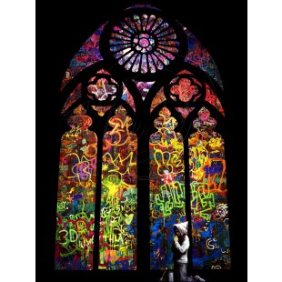 Stained Glass graffiti,   Banksy

#graffiti #art #FridayVibes #painting