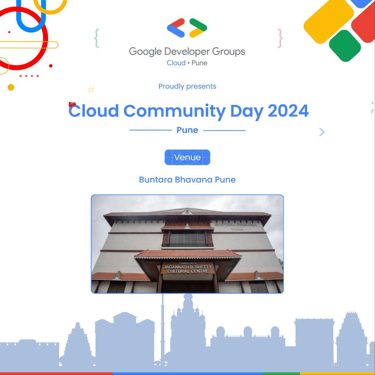 gdgcloudpune's tweet image. 🚨 #GCCDPune2024 Venue Revealed!
Buntara Bhavana Banquet Hall will host the hottest tech event in Pune!
📍 g.co/kgs/aWWH5xk
🌟 Connect with cloud legends
🚀 Unlock next-gen innovations
🔥 Limited spots - don't miss out!
#GDGCloudPune #CCD2024 #GoogleCloud