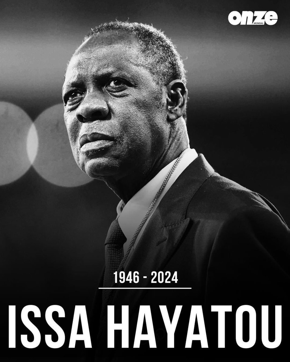 Moelhadji19's tweet photo. #Nécrologie: Ancien PR de la #CAF et de la #FIFA, #IssaHayatou s’est éteint hier soir à l’âge de 77 ans. Une légende du football africain et mondial dont les exploits sont inscrits en lettres dorées. A ce propos, j’ai rédigé #1article web dans mon #blog:https://t.co/yvi0dOt0uw. https://t.co/1bxu4dBNr4