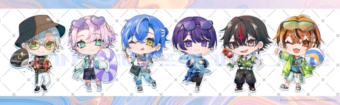 【WORK】 クロノヴァ【Chrono▷Reverse】夏グッズのSDイラストを担当させていただきました #クロノヴァサマー2024 #クロノヴァ