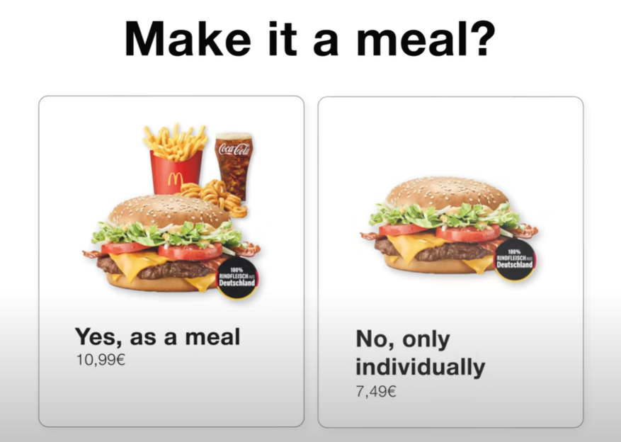 onchaincam's tweet photo. McDonald's profits most from bundled meals

Due to low-cost, high-margin items, adding:
- Drinks
- Fries
- Desserts 

Makes your order more profitable

Bundles seem like bargains, but they boost profits significantly

5/9 https://t.co/RNw1aPEN19