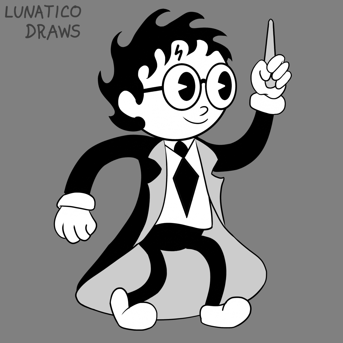 LunaticoDraws's tweet photo. Harry Potter - Rubber Hose Style

#HarryPotter #hogwarts https://t.co/cn5yKSluvV