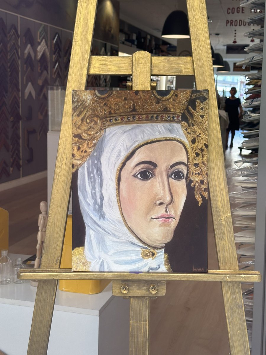 OrtsSerna's tweet photo. Réplica de mi cuadro de la Virgen  de la Asunción, en la exposición del Misteri de Lloc d’Arr hasta 5 de septiembre 🎨🎨🙏 https://t.co/9Yf91FDb5U