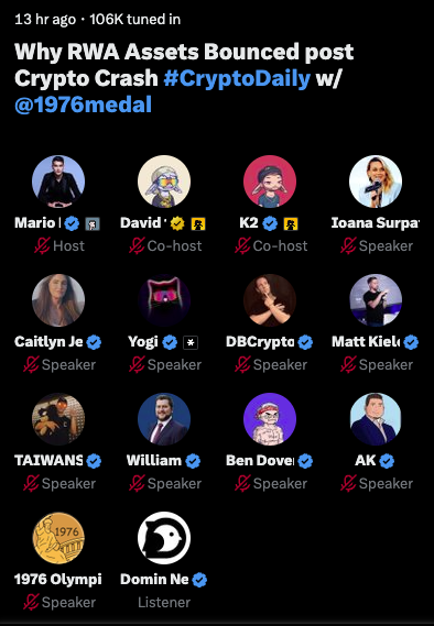 Domin_Network's tweet photo. Our CSO @CryptoShover and advisor @taiwanswag_  joined @Caitlyn_Jenner's AMA hosted by @MarioNawfal yesterday, with 100k people tuning in. The discussion focused on how RWAs are fueling onchain growth.

Just like RWAs, Onchain Commerce is set to be the next big wave to onboard billions—and Domin is here to make it happen.
