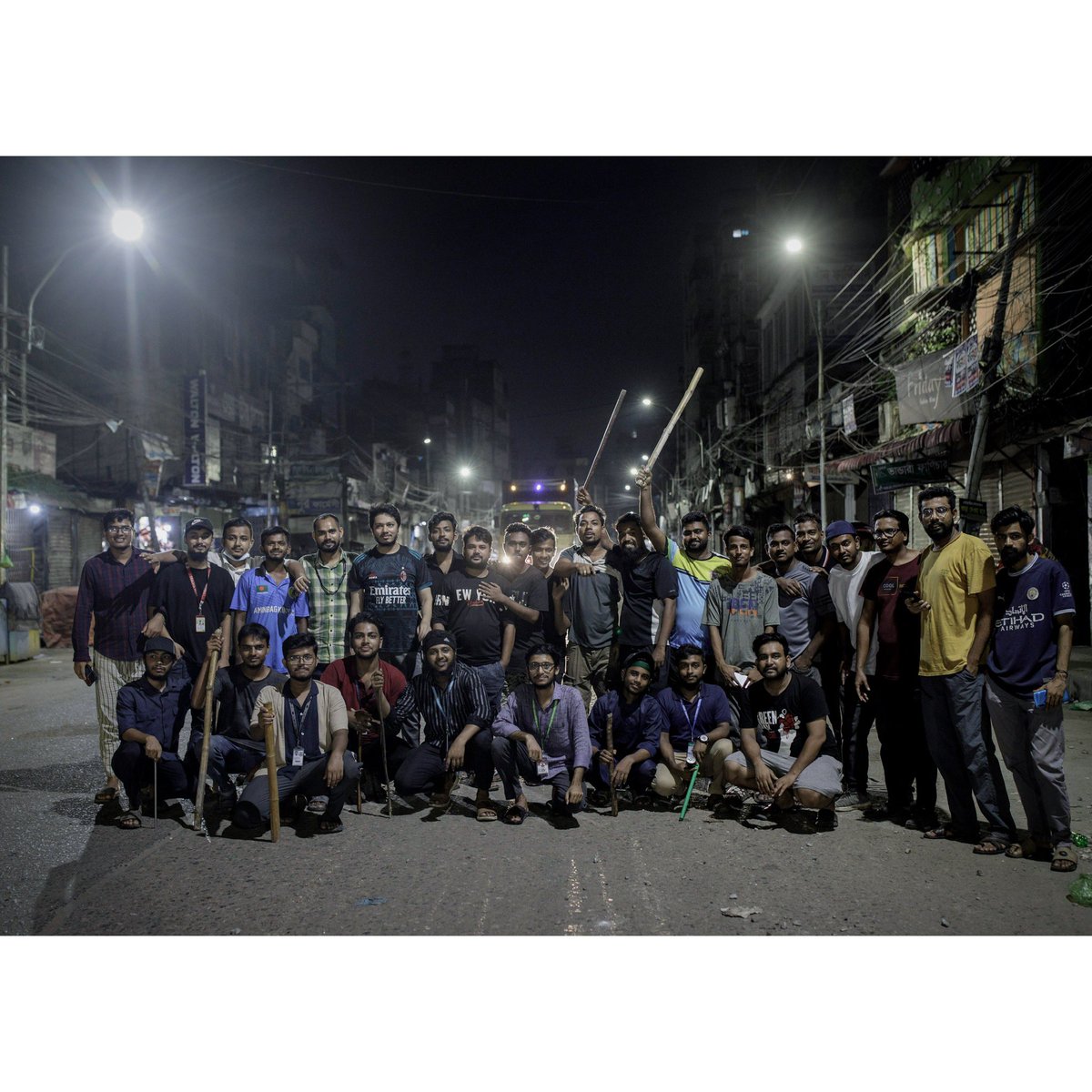 For the last few days, students have taken over the responsibility of maintaining the country’s traffic system. On top of that, they’re also doing community patrolling at night in their neighborhoods due to the ongoing absence of law enforcement.

#student #Dhaka #bangladesh