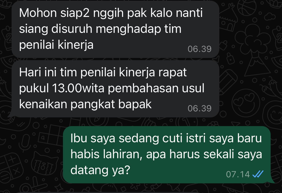 Kalo jodoh ga bakal kemana, karna situasi di rumah saat ini lebih prioritas