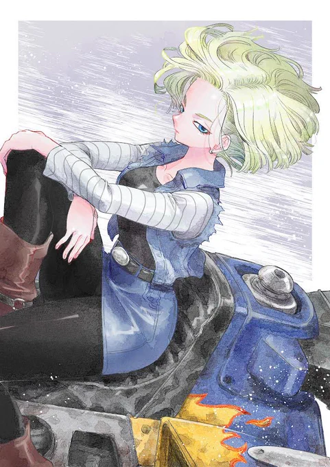 ブルマとランチと18号とチライ。#DRAGONBALL#ドラゴンボール 