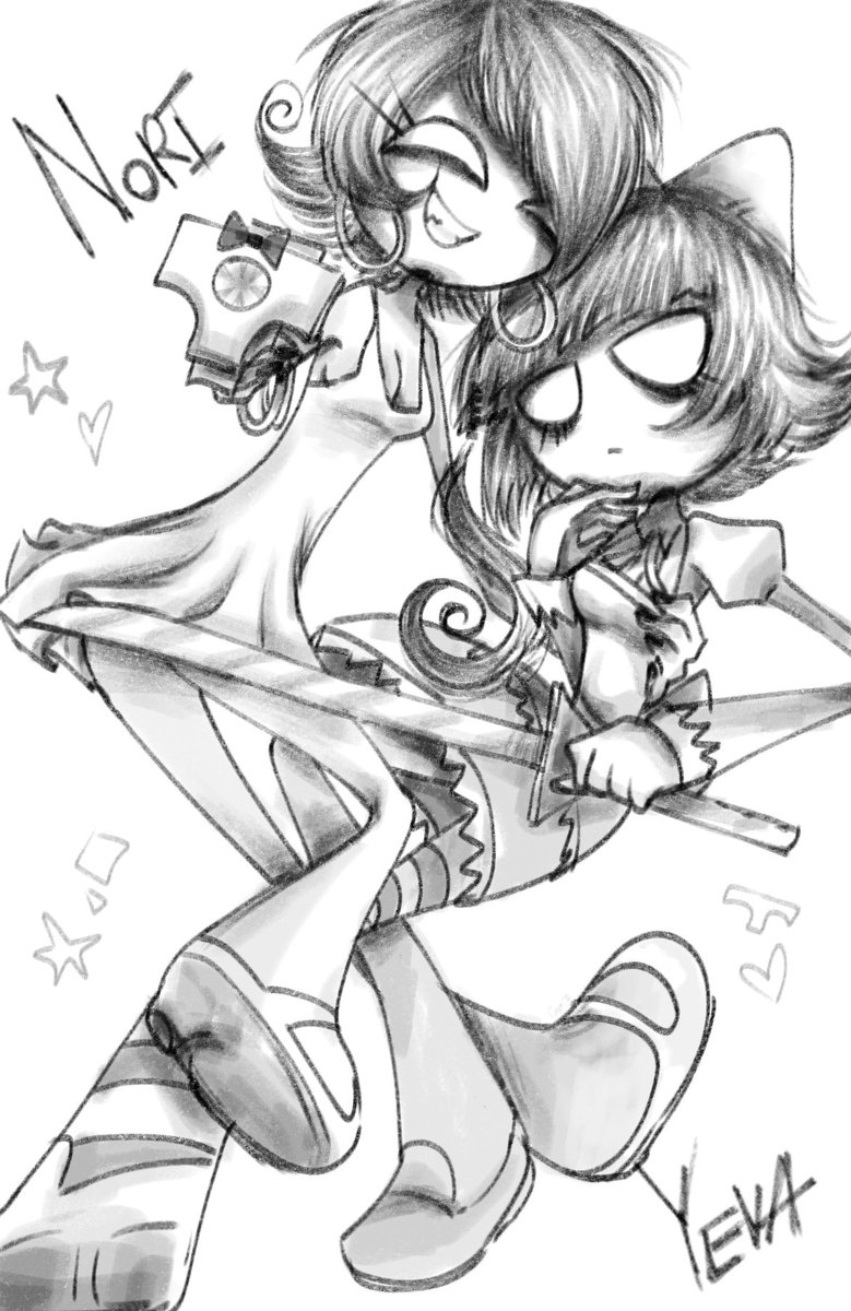 XxHertaxX's tweet photo. Panty and Stocking but Nori and Yeva
They all awesome 

#MurderDrones #YevaMurderDrones #NoriMurderDrones #yevaxnori #pantyandstocking https://t.co/GL4qnQ7ztH
