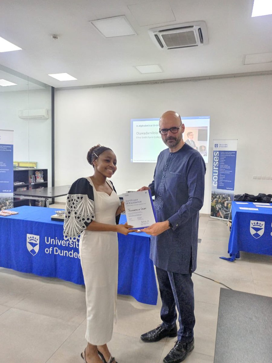 divysixthform's tweet photo. And the winner of the 2024 Certificate of Excellence and the University of Dundee’s Mooter of the Year for Nigeria Award is...
D-Ivy's  Damilola Salami.

We had four students participate in this competition with Damilola Salami emerging the winner.  Congratulations Damilola! https://t.co/c6ndSFnj9s