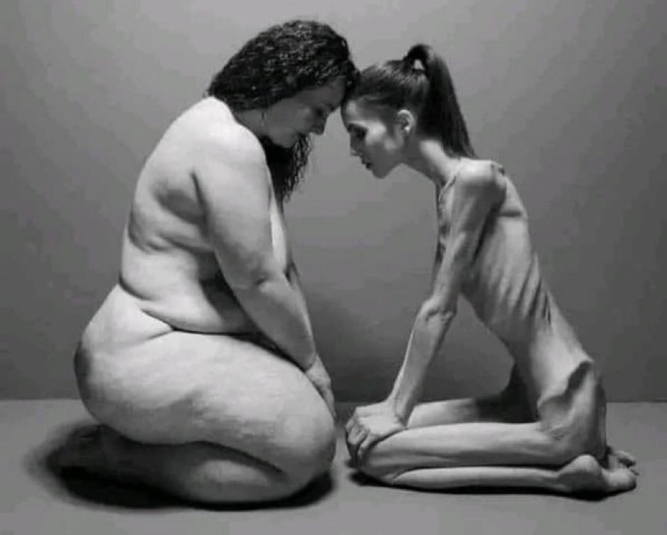 <a href="/MattWallace888/">Matt Wallace</a> I want you to look at this photo.
I mean -really- look at it.
What do you see?
Two women. Two battles.
Two hearts. Two souls. Two bodies.
When you look at this photo, try not to judge.
Instead, try to understand that we all face our own battles every day.
Some we might share with