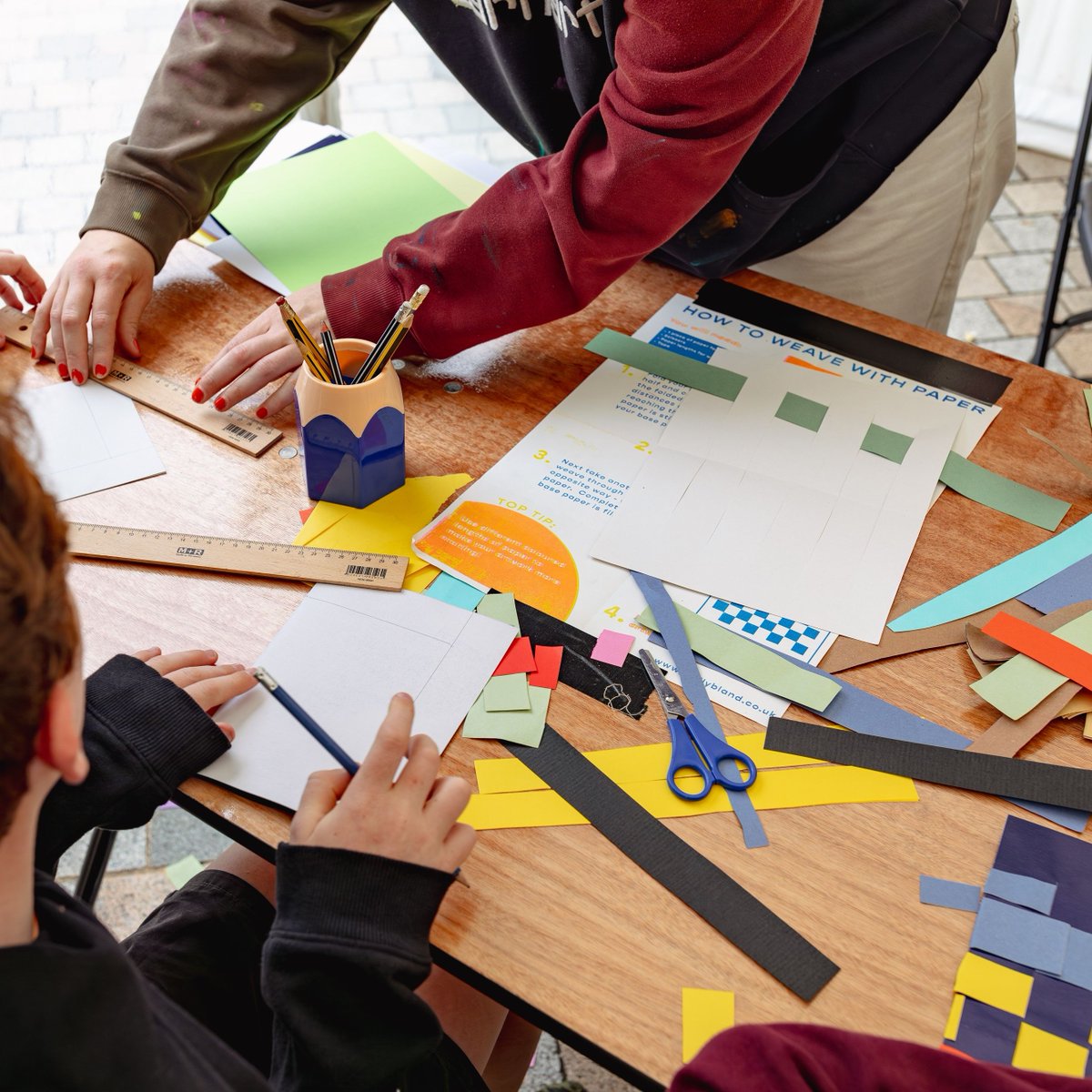 FESTIVAL SPOTLIGHT: Join Lancashire artist Molly Bland for a family-friendly paper-weaving activity inspired by Anni Albers, a Bauhaus School pioneer. Drop in and create your own colourful weaving at Vintage By The Sea!