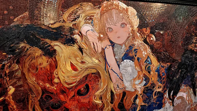 タイキさんの個展に行ってきましたスタッフの方に色々伺いながら、デジタルイラストの領域を越えた立体としてのプロダクト表現の進化をまじまじと眺められました絵はまだまだ自由なんだなと思わせてくれる空間でした生で観るの大事だ#タイキ展 #taiki_exhibition 