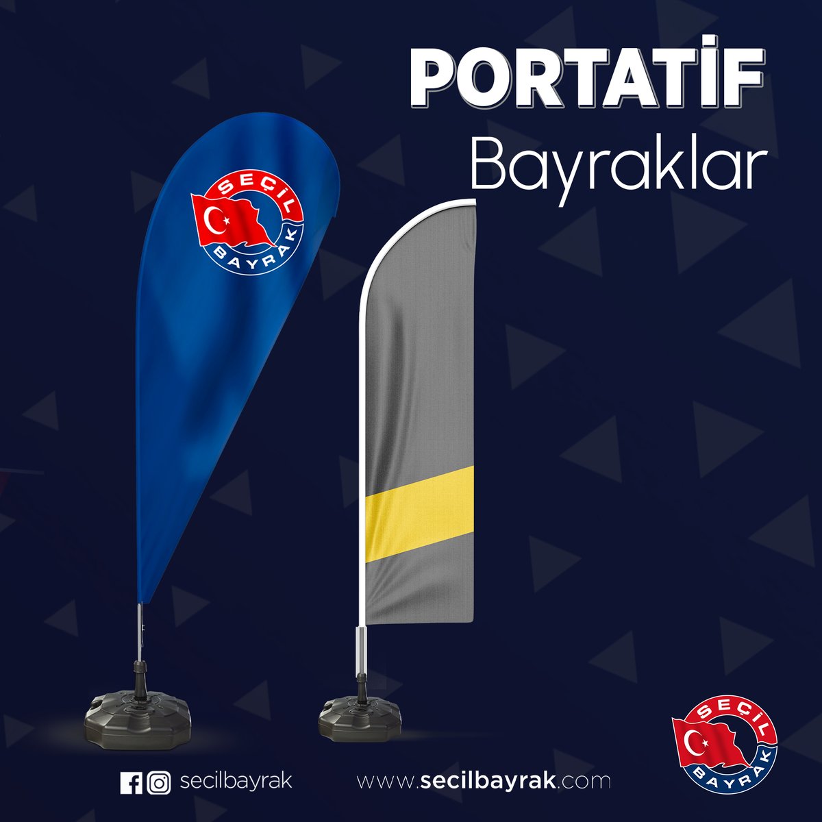Portatif bayraklar, hem işlevselliği hem de taşınabilirliği ile dikkat çeken promosyon ve reklam araçlarıdır. Etkinlikler, fuarlar, ve çeşitli organizasyonlar için ideal olan bu bayraklar, büyük avantajlar sunar.

#SeçilBayrak #Promosyon #Bayrak #TürkBayrağı #ÖzelTasarımÜrünler