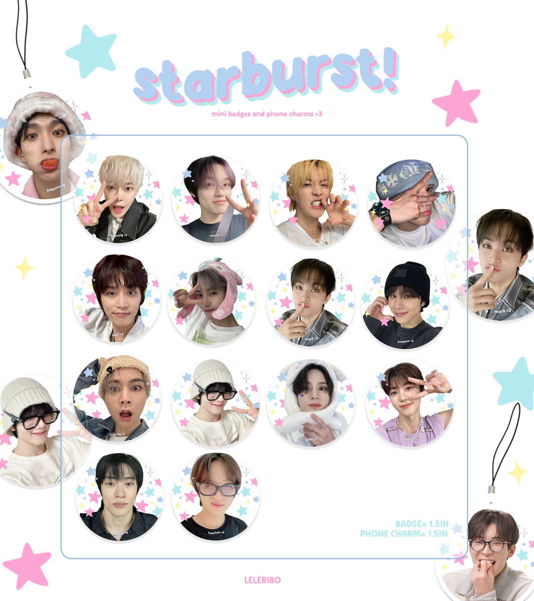 ๋࣭ ⭑⚝ starburst! ₊˚⊹⋆
★ badges and phone charms by <a href="/leleribo_/">𐙚 leleribo</a> ˎˊ˗

[ available soon! ]