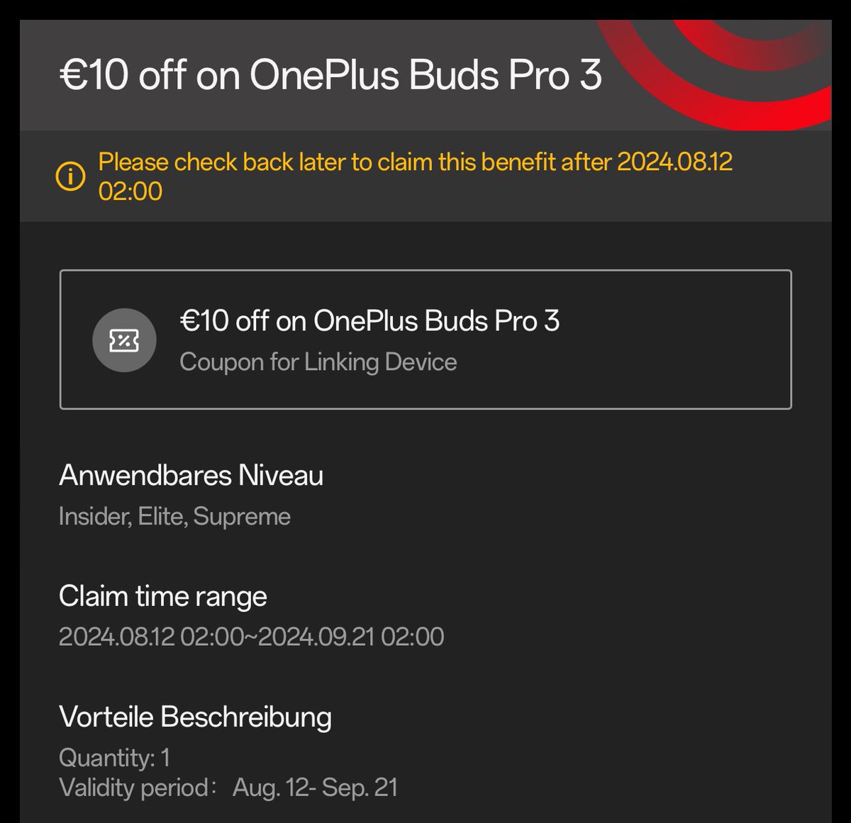 MORE_MagazineAT's tweet image. Die #OneplusBuds3Pro werden wohl am 12.08. vorgestellt bzw zur Vorbestellung verfügbar sein - Coupon aus dem RCC von Oneplus lässt zumindest darauf schließen.
#oneplus