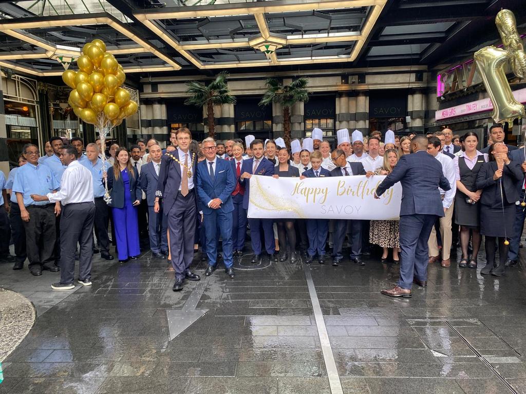 The Lord Mayor of Westminster (@lm_westminster) on Twitter photo A world-famous venue, the Savoy has hosted everyone from royalty to rock stars. A great pleasure to join <a href="/TheSavoyLondon/">The Savoy</a> managing director <a href="/FranckXArnold/">Franck X Arnold</a> & staff for a 135th anniversary celebration. A big employer and huge draw for visitors to <a href="/CityWestminster/">Westminster City Council</a> and the #WestEnd A world-famous venue, the Savoy has hosted everyone from royalty to rock stars. A great pleasure to join <a href="/TheSavoyLondon/">The Savoy</a> managing director <a href="/FranckXArnold/">Franck X Arnold</a> & staff for a 135th anniversary celebration. A big employer and huge draw for visitors to <a href="/CityWestminster/">Westminster City Council</a> and the #WestEnd