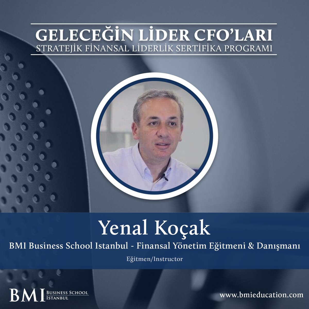 Geleceğin Lider CFO'ları | Stratejik Finansal Liderlik Sertifika Programı'nda Yenal Kocak ( BMI Business School | Finansal Yönetim Eğitmeni &amp; Danışmanı) bizlerle beraber olacak. 
Detaylı bilgi ve kayıt için link:
bmieducation.com/executive-educ…
.
.
.
#CFO #Finance #education #BMI