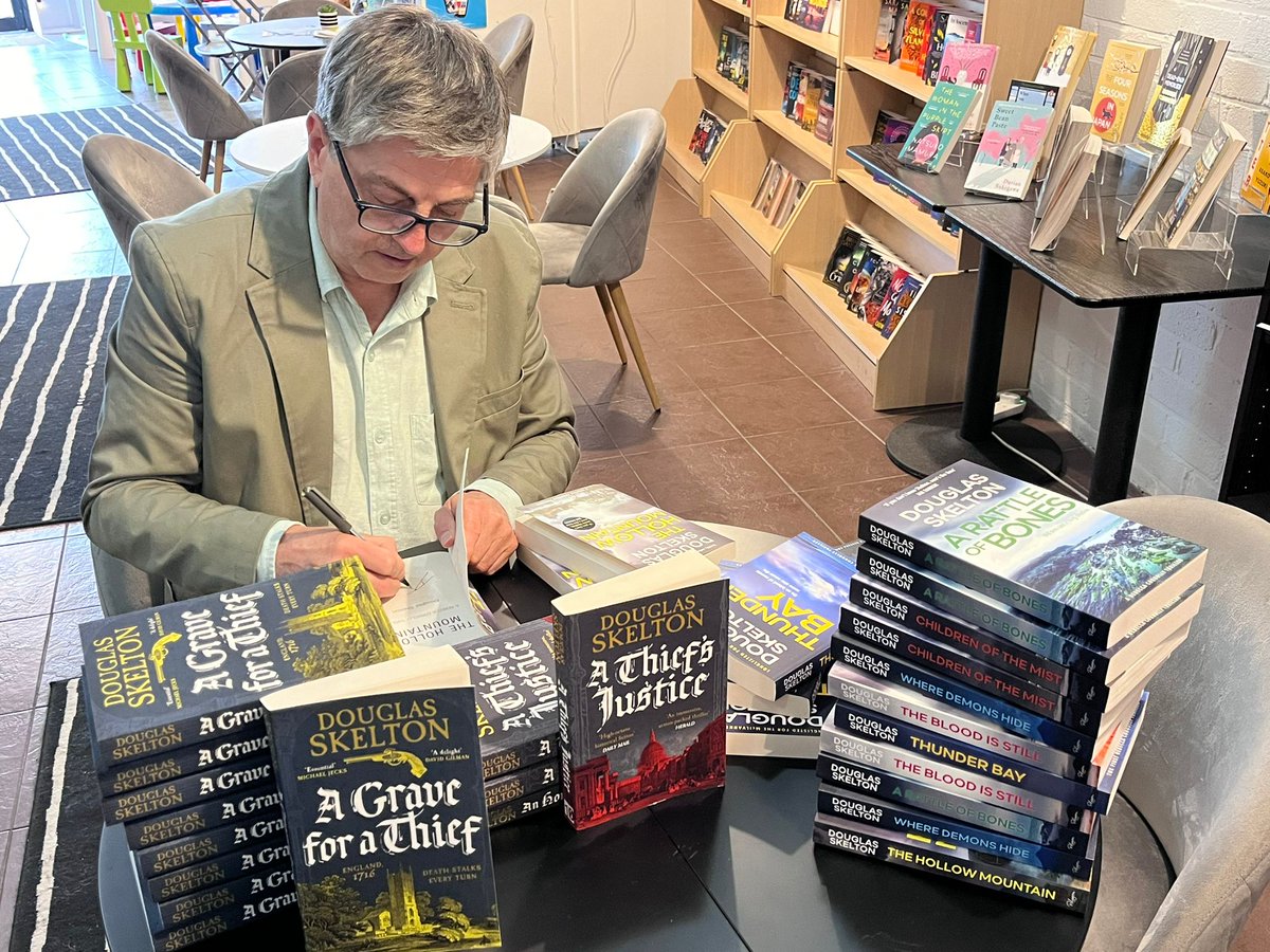 Douglas Skelton (@douglasskelton1) on Twitter photo Was on a signing spree in Stewarton's <a href="/BookNook_Sarah/">The Book Nook Stewarton</a>, independent bookshop of the year for Scotland, to make the #PAPERBACK release of A Grave for a Thief.
<a href="/canelo_co/">Canelo</a> <a href="/BLM_Agency/">Bell Lomax Moreton</a> <a href="/Jobbiebell/">Jo Bell</a> Was on a signing spree in Stewarton's <a href="/BookNook_Sarah/">The Book Nook Stewarton</a>, independent bookshop of the year for Scotland, to make the #PAPERBACK release of A Grave for a Thief.
<a href="/canelo_co/">Canelo</a> <a href="/BLM_Agency/">Bell Lomax Moreton</a> <a href="/Jobbiebell/">Jo Bell</a>