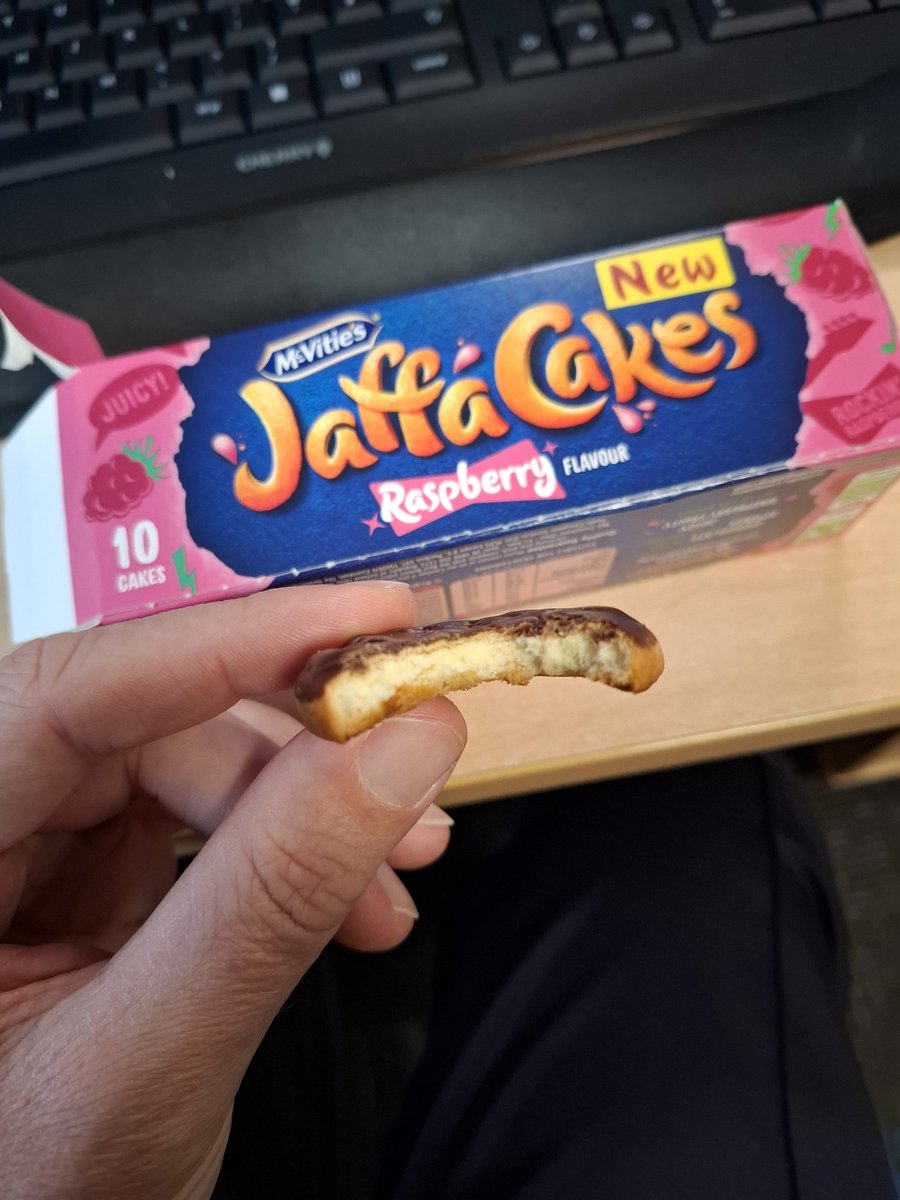 Simon Cole CStJ (@simonjcole78) on Twitter photo Bought a box of Raspberry <a href="/jaffacakes/">Jaffa Cakes</a> to try, and disappointed that the 1st one didn't have any raspberry! 😢 I just had to try another! 🤣 Bought a box of Raspberry <a href="/jaffacakes/">Jaffa Cakes</a> to try, and disappointed that the 1st one didn't have any raspberry! 😢 I just had to try another! 🤣