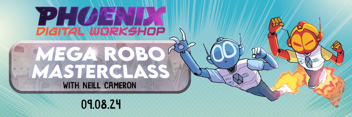 The Phoenix comic (@phoenixcomicuk) on Twitter photo Just ONE HOUR to go until Mega Robo Bros Masterclass with <a href="/neillcameron/">Neill Cameron Has Left The Building</a>!
🚨Don't miss your chance to take part in this fantastic live workshop with Neill - few tickets remaining! …arobomasterclass2024.eventbrite.co.uk Just ONE HOUR to go until Mega Robo Bros Masterclass with <a href="/neillcameron/">Neill Cameron Has Left The Building</a>!
🚨Don't miss your chance to take part in this fantastic live workshop with Neill - few tickets remaining! …arobomasterclass2024.eventbrite.co.uk
