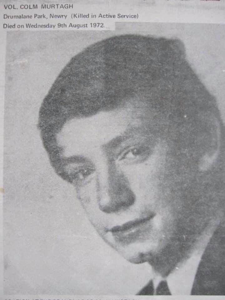 newryarmaghsf's tweet photo. Fuair se bás ar son Saoirse na hÉireann. “Life springs from death and from the graves of patriot men and women spring living nations.” – Pádraig Mac Piarais

Remembering Óglach Colm Murtagh who died on this day 9th August 1972. https://t.co/2AfyLRNW9n