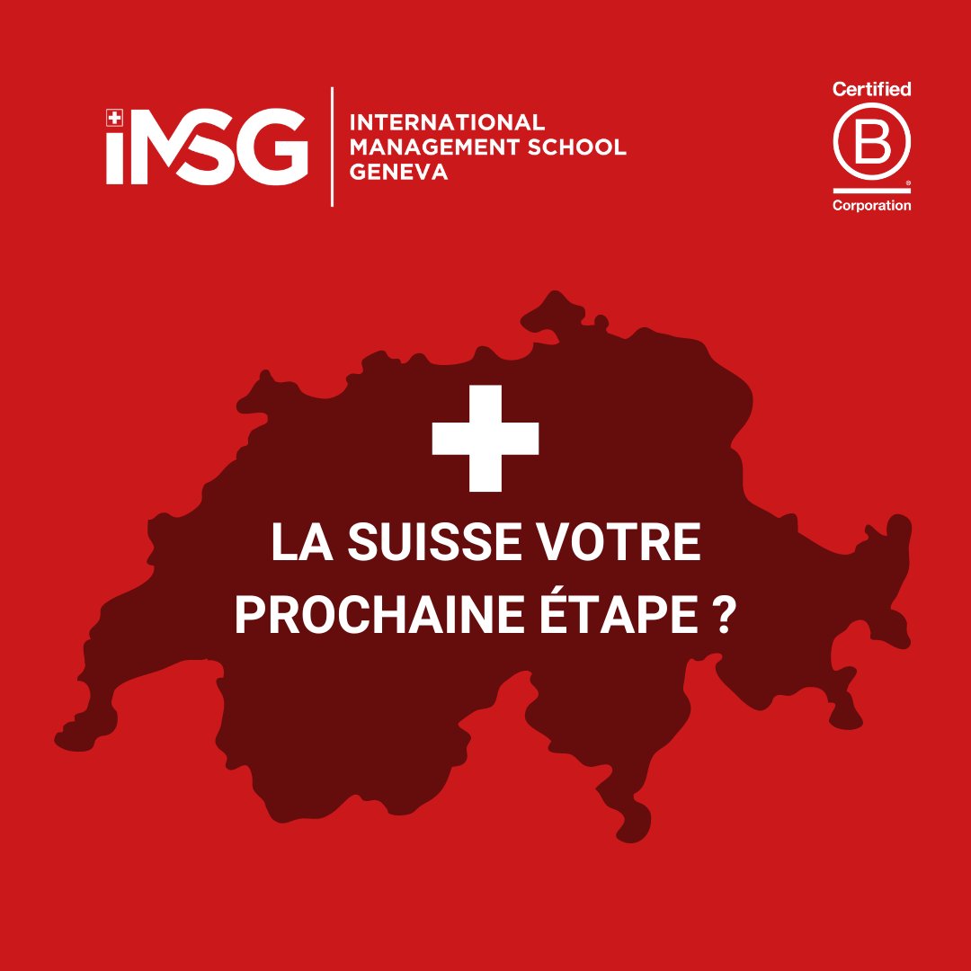 🌍 Implantez-vous en Suisse avec le MBA Agile de l'IMSG ! Formation duale qui combine travail et études pour une stabilité financière. Postulez maintenant ! 📈 #MasterGeneva #MBA #MBASwiss #MBAAgile #IMSG #International #StudyInSwitzerland #GlobalCareer #WorkLifeBalance