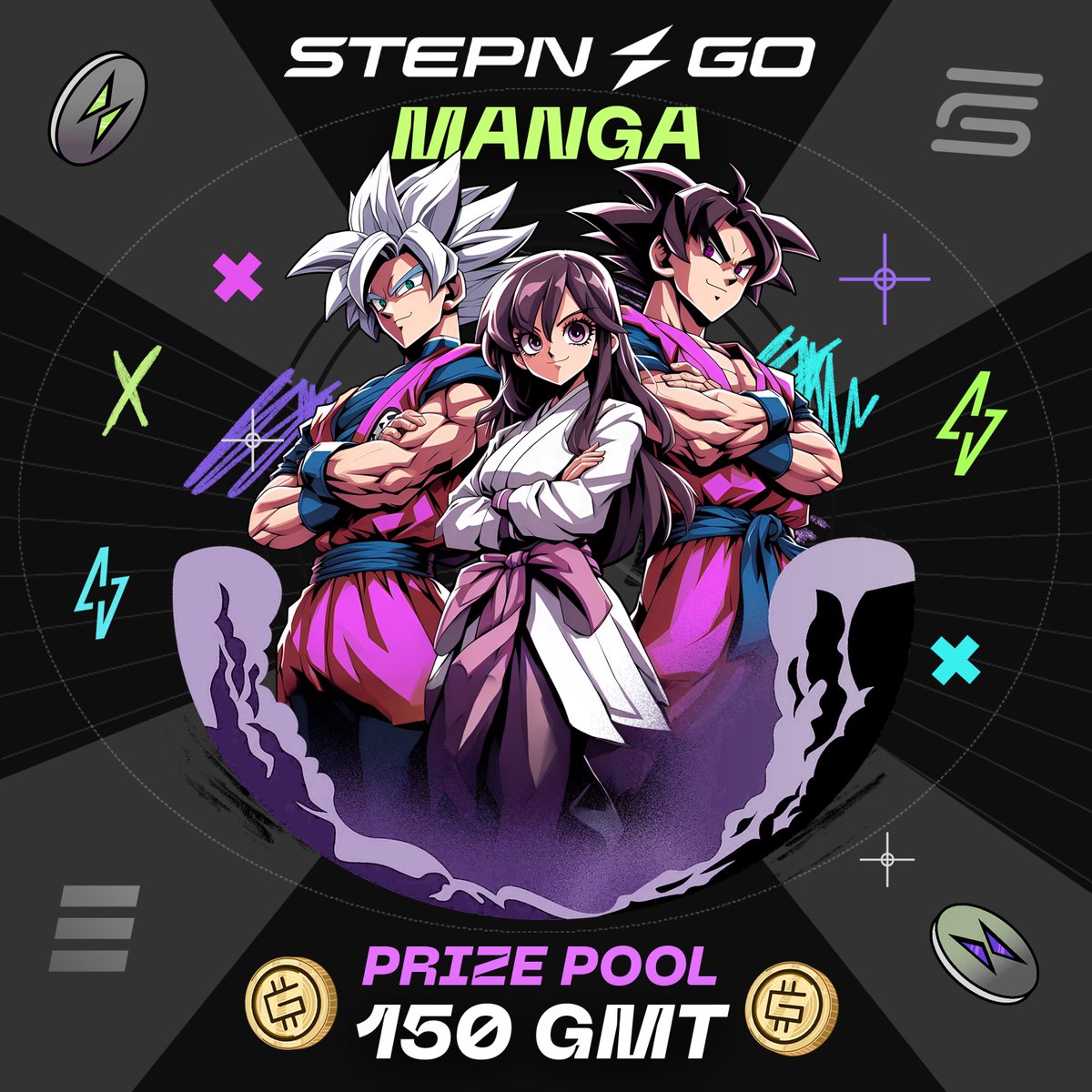 Enzus93's tweet photo. GM guys! R you ready for another beautiful giveaway event?! 
Leeeeeet’s GO with #STEPNMANGA with #Enzus 👟👊

If you like #manga this is probably one of the best event to join! Rules r so simple:

As a huge fan of #STEPNGO, I couldn’t resist organizing this giveaway. I’m giving away 150 $GMT (3 winners, 50 each) to show my confidence in #STEPNGO and @fslweb3 🫶💎

To participate, follow these simple steps:

1.👍 Like this post;
2.🔁 Retweet this post;
3.💾 Save this post;
4.📲 Follow @enzus93 and @Stepnofficial
5. 📸 Comment with a screenshot of your last #STEPNGO backgrounds resume walk/jog/run with your preferred manga on 👟 and remember to post with #STEPNMANGA hashtag #️⃣ (example in the comment down below)

Winners will be randomly selected on August 11 at 19:00 UTC.
Good luck 🍀 
(I will verify all ⚡️😎)

🇮🇹 Ragazzi GM! 
Siete pronti per un altro bellissimo evento?!

Leeeeeet’s GO con #STEPNMANGA e #Enzus 👟👊

Se ti piace #manga questo è probabilmente uno dei migliori eventi a cui partecipare! Le regole sono così semplici:

Da grande fan di #STEPNGO, non ho potuto resistere a organizzare questo giveaway. Sto regalando 150 $GMT (3 vincitori, 50 ciascuno) per mostrare la mia fiducia in #STEPNGO e @fslweb3 🫶💎

Per partecipare, segui questi semplici passaggi:

1. 👍 Mi piace questo post;
2. 🔁 Retweet questo post;
3. 💾 Salva questo post;
4. 📲 Segui @enzus93 e @Stepnofficial
5. 📸 Commenta con uno screenshot dei tuoi ultimi sfondi #STEPNGO riprendi walk/jog/run con il tuo manga preferito su 👟 (esempio nel commento qui sotto) ricordati di apporre l’hashtag #STEPNMANGA 

I vincitori saranno selezionati a caso l’11 agosto alle 19:00 UTC.

Buona fortuna 🍀
P.S. (Verificherà tutto ⚡️😎)
