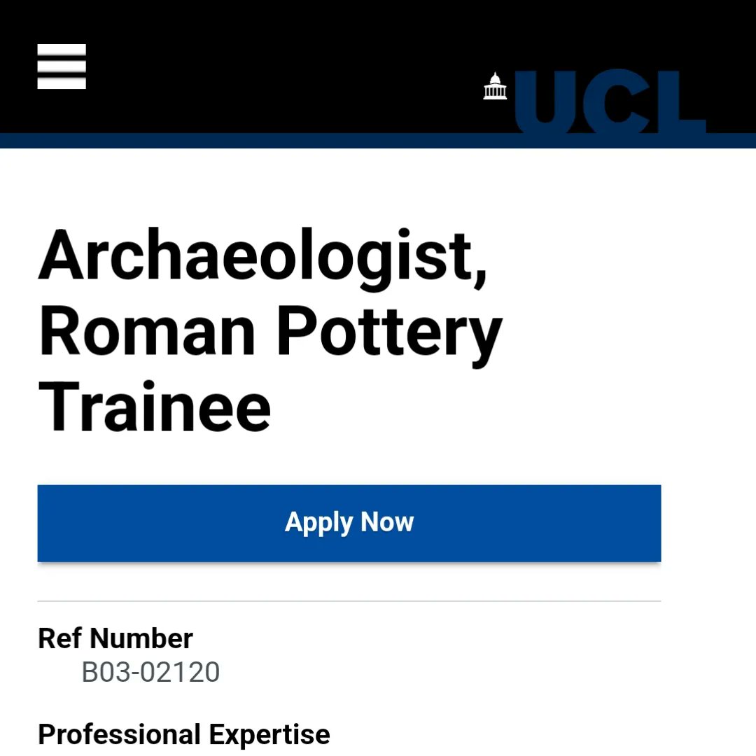 Conservation at University of Lincoln (@uolconservation) on Twitter photo π¨ Job Alert π¨
Archaeology South-East are recruiting a Roman Pottery Trainee. May suit someone with an interest and experience in archaeological conservation.
ποΈ Closing date 19 Aug
π ucl.ac.uk/work-at-ucl/seβ¦
#conservationjobs #heritagejobs #museumjobs #archaeology π¨ Job Alert π¨
Archaeology South-East are recruiting a Roman Pottery Trainee. May suit someone with an interest and experience in archaeological conservation.
ποΈ Closing date 19 Aug
π ucl.ac.uk/work-at-ucl/seβ¦
#conservationjobs #heritagejobs #museumjobs #archaeology