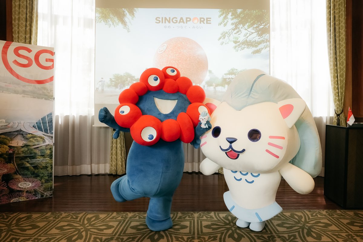 シンガポール館のマスコットキャラクターは、シンガポール政府観光局の