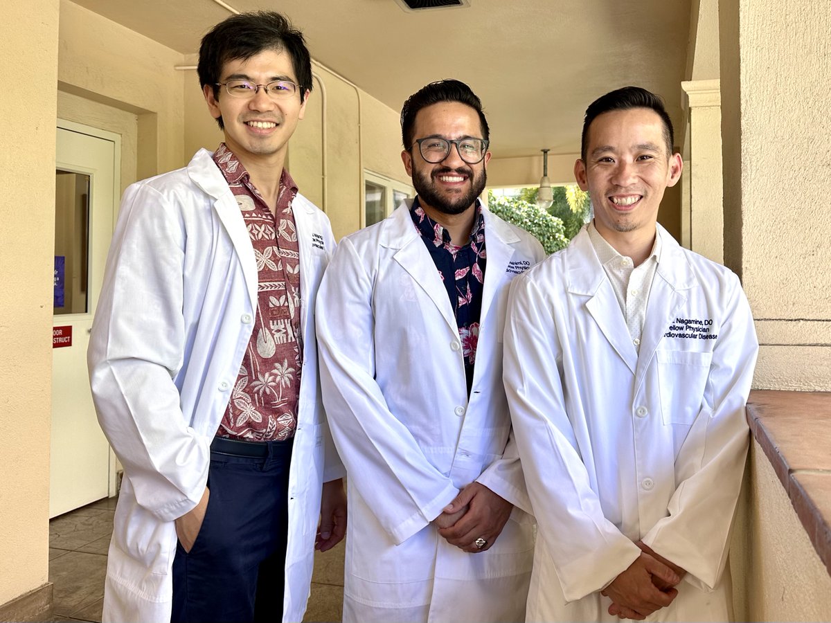 YuChiangWang1's tweet photo. Starting the journey strong together by being the happiest Cardiology fellows in paradise - University of Hawaii Cardiology Fellowship. https://t.co/Iwr25zUvwm
