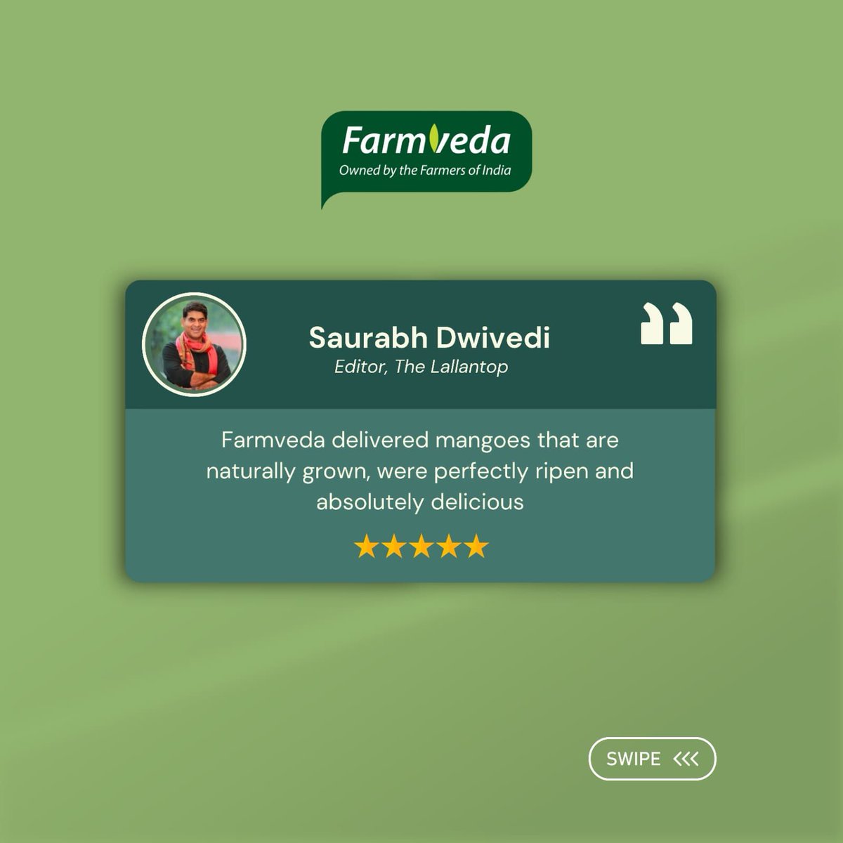 Farmveda's tweet photo. 🌟 Our customers love us! We're thrilled to share some amazing reviews from our satisfied customers. Your feedback keeps us going and helps us improve every day. Thank you for being a part of our journey! 💬✨ 

#HappyCustomers #CustomerReviews #CustomerSatisfaction https://t.co/T2V0IqYb8g